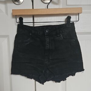 Black Denim Women's Shorts